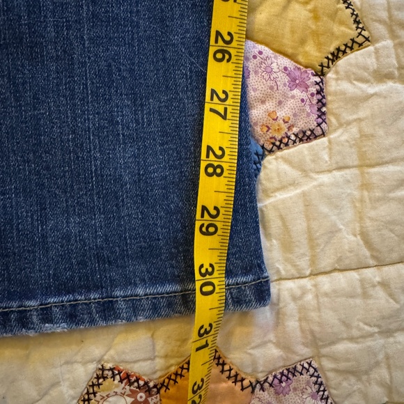 Women's Levis 515 Boot Cut Jeans Blue Mid Rise Dark Wash Cotton Blend Size 6 - Picture 14 of 14